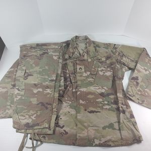 USGI Army OCP Uniform Top Medium Long + Bottom Medium Regular SSG Rank, Airsoft